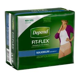 Depend Fit-Flex for Women, Maximum Adult Incontinence Pullup Diaper ...