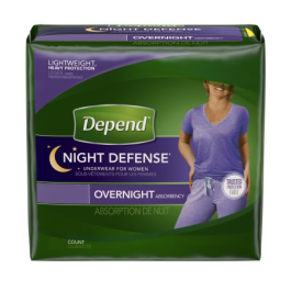 Depend Women's Night Defense Adult Incontinence Pullup Diaper