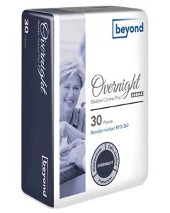 Beyond Overnight Adult Incontinence Bladder Control Pad - 13.25 Inch
