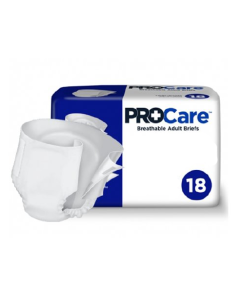 Procare Breathable Adult Diaper Brief for Incontinence