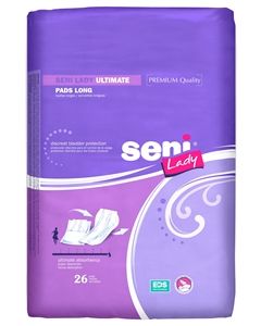 Seni Lady Ultimate Long Adult Incontinence Bladder Control Pad - 16.5 Inch