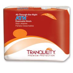 Tranquility ATN All-Thru-The-Night Disposable Adult Diaper Brief for Incontinence